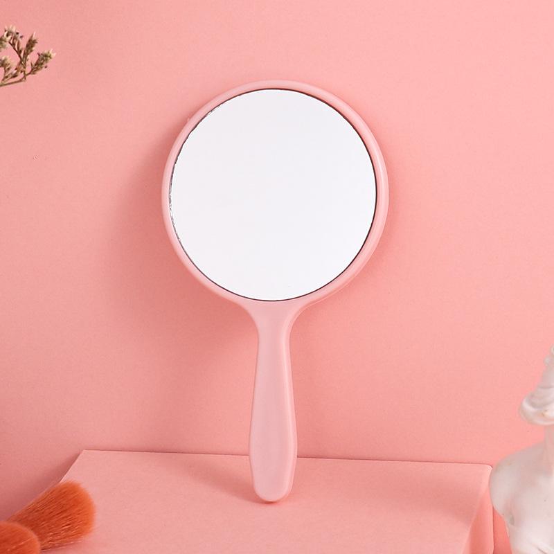 Custom Logo Mini Handheld Makeup Mirror - Portable Pocket Size