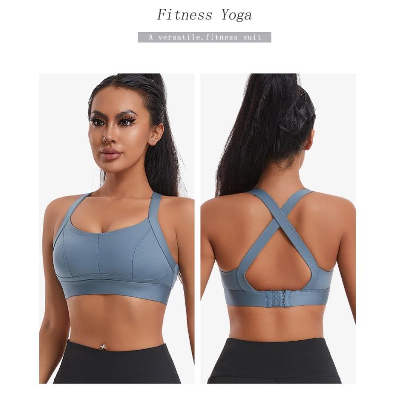 Damen S Sport-BH mit hohem Halt und Kreuzrücken für Fitness, Laufen, Yoga