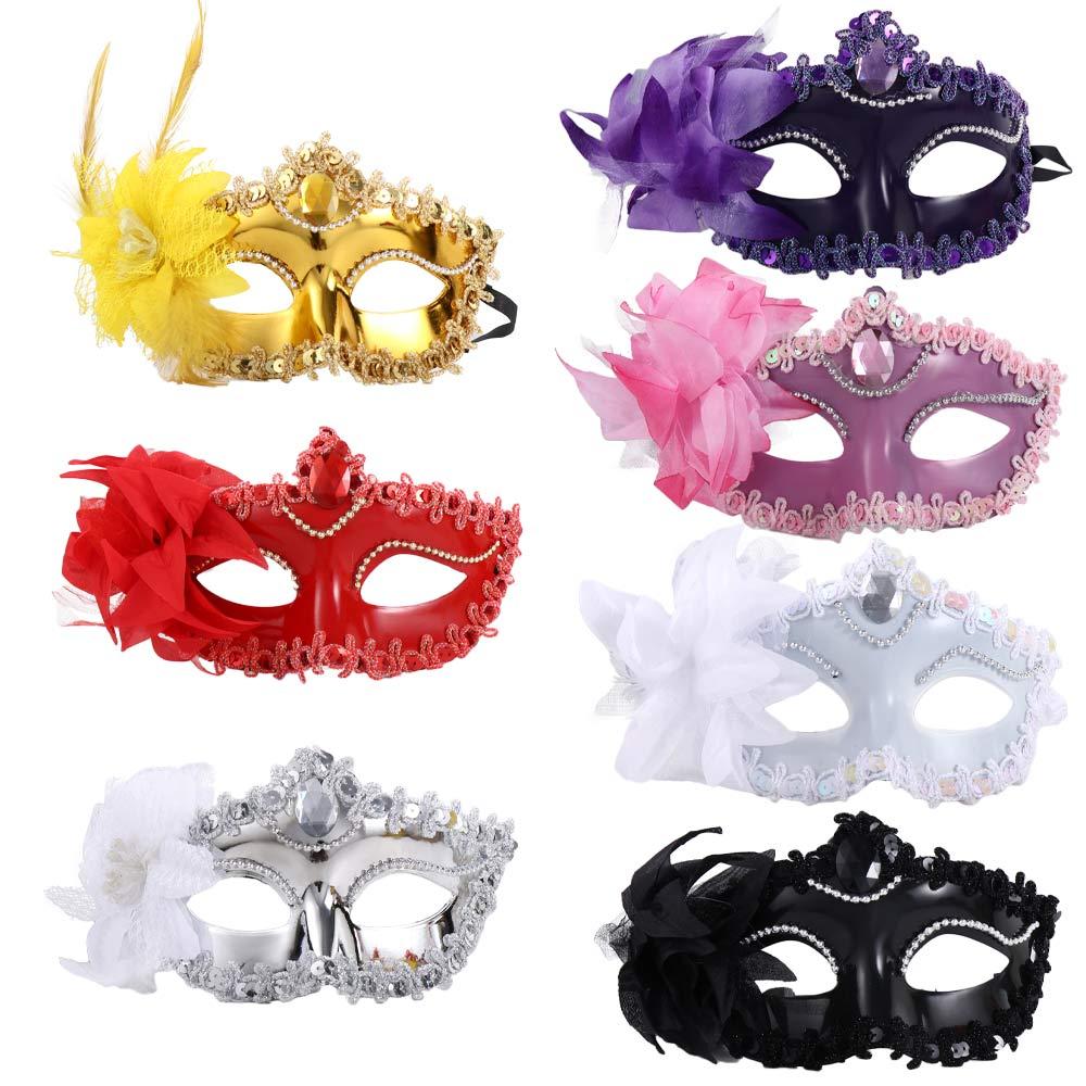 Cosplay Props Halloween Decoration Half Faced Mask Halloween Mask Luminous Mask Masquerade Mask