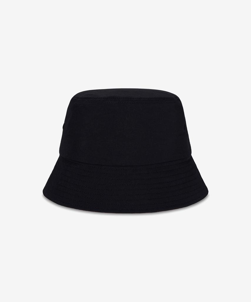 Bajal Va Curved Logo Nylon Bucket Hat Black