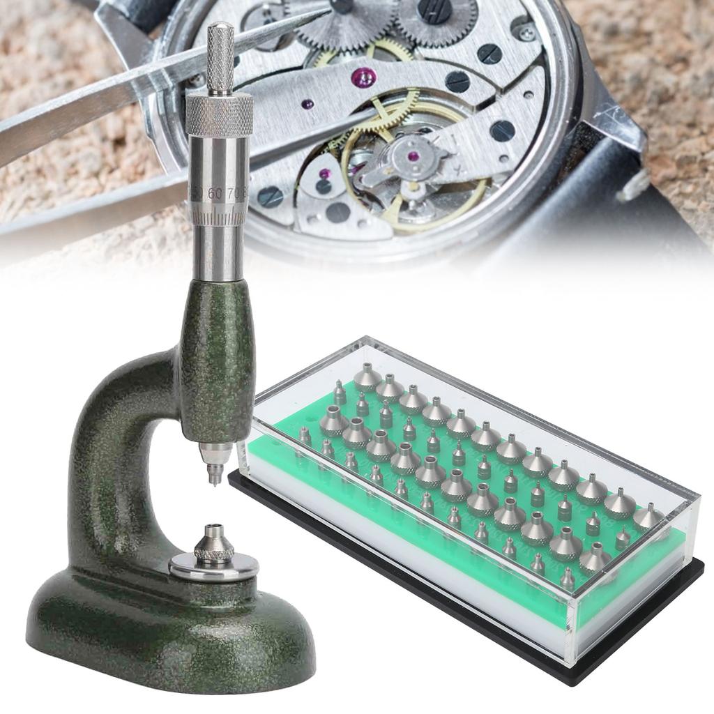 Watch Repair Tools Watchmaker Rhinestones Setting Machine Thread Pitch MicrometerDark Green