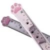Novelty Painting Stationery Plastic 15cm Measuring Ruler Straight Ruler Scale Ruler Cats Claw Ruler
