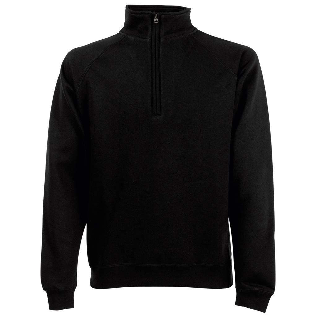 Fruit Of The Loom Mens Premium 70/30 Zip Neck Sweatshirt