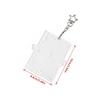 Acrylic 3-inch Photocard Holder with Angel Wings Graffiti Style Kpop Photo Card Protector with Keychain Card Cover