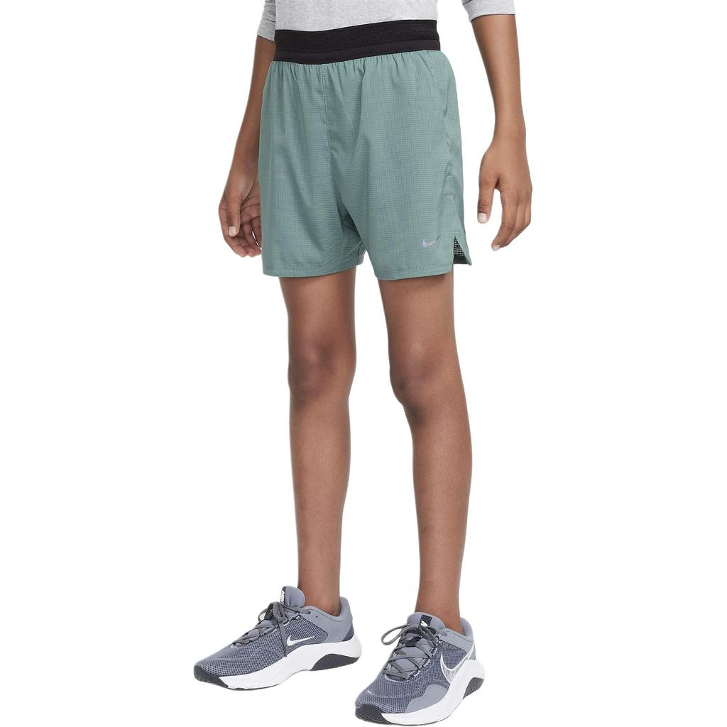 Nike Dri-Fit Quick-Drying Comfortable Elastic Shorts Kids Shorts Vintage-Green FJ6818-361