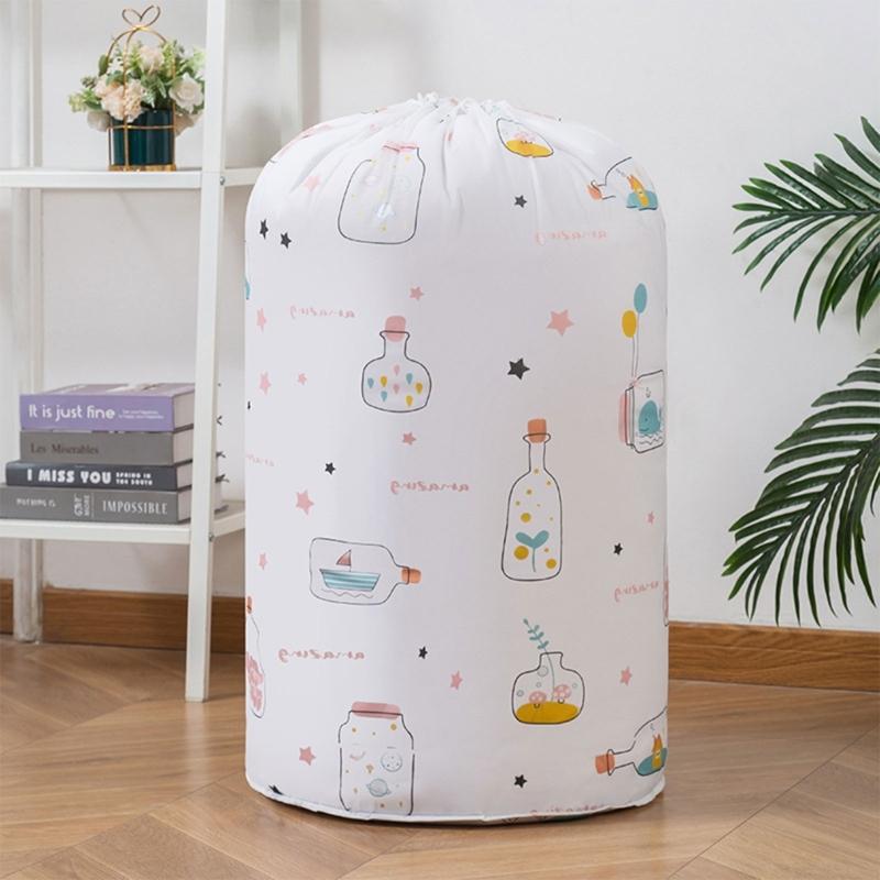 Large Waterproof Quilt Storage Bag Moisture Proof Dust Quilt Sorting Bag Clothes Luggage Move Cylinder Bag Organizer