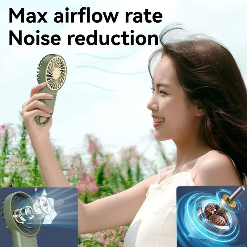 Ventilatore Usb Handheld Fan Cooling Fan Bladeless Hand Ventilator Fan Neck Fan Air Cooler Rechargeable Fan Mini Fan Portable