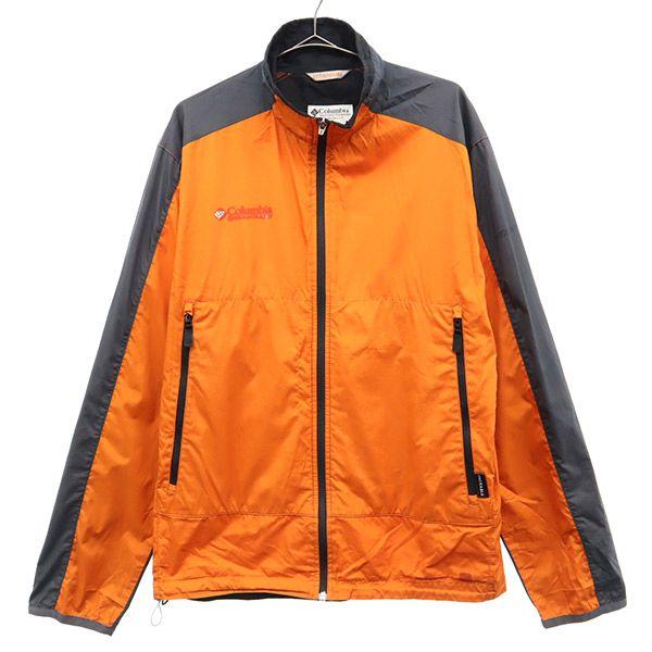 Columbia One-point Logo Print Outdoor Jacket M Orange X Navy Men's Used