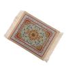 Persian Mini Woven Rug Mat Mousepad Retro Style Carpet Pattern Cup Coasters