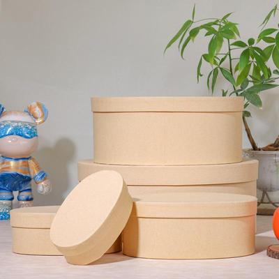 Ovale Kraftpapier-Geschenk- und Seifenschachtel für Influencer