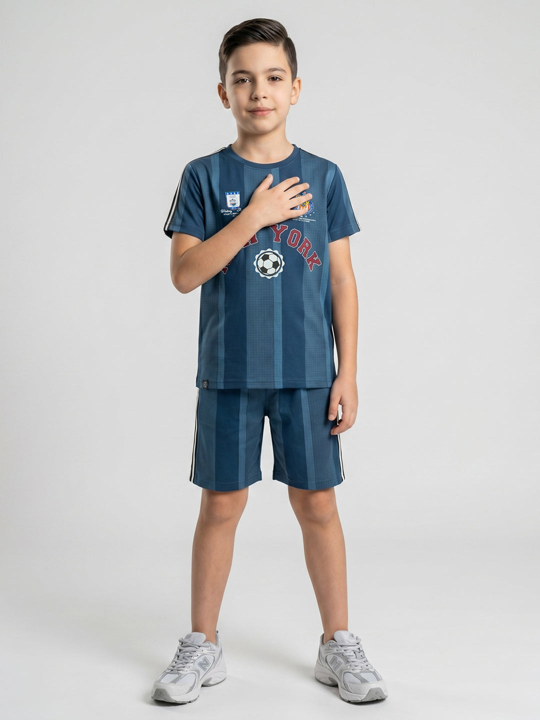 Monte Carlo Boys Regular Fit Printed Coordinate Set 4-5 Years