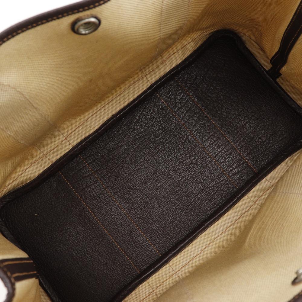 HERMES Garden party PM Tote Bag Marron Beige / Brown Tower ash Women Used