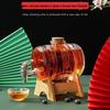Barril de Vinho de Vidro Transparente com Torneira - Garrafa Selada para Fermentação de Vinho de Ginseng e Suco, Capacidade de 2 Jin