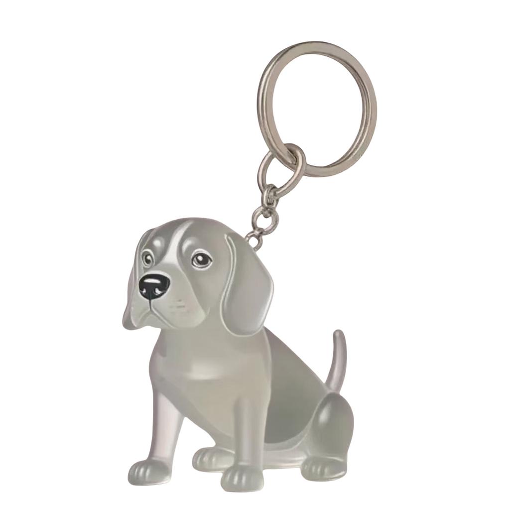 Clear Pet Hair Memorial Keepsakes Pendant Charm Portable Dog Shape Furs Collector Keychain For Key Or Bag Attachments