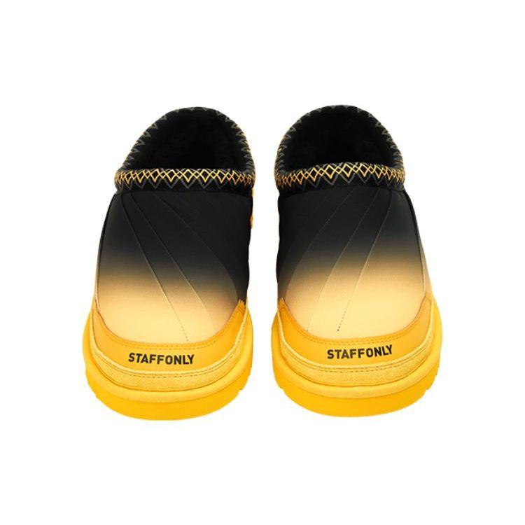 UGG Comfortable Low Top Casual Shoes Unisex sneakers Black Yellow 1157352-BCKY