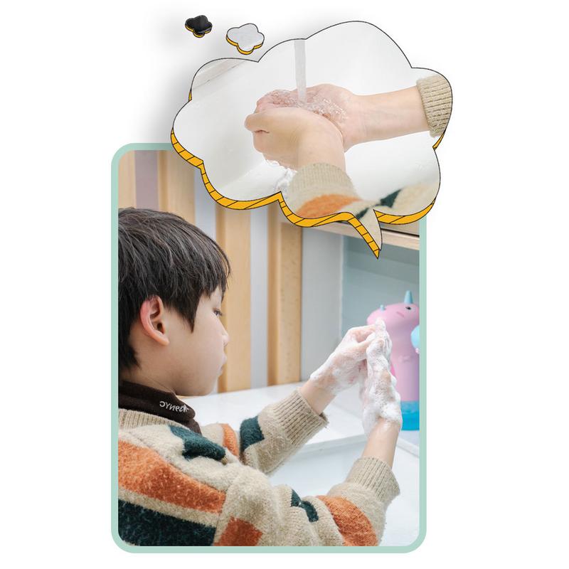 Cartoon Automatic Soap Dispenser Touchless Hand Soap Dispenser For Kids Cute Dinosaur Foam Dispenser For Bathroom Countertop