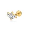 Titanium Alloy Nose Nail Jewelry European American Trend White Swan Zircon Hot Piercing Earring for Female Children's Gift