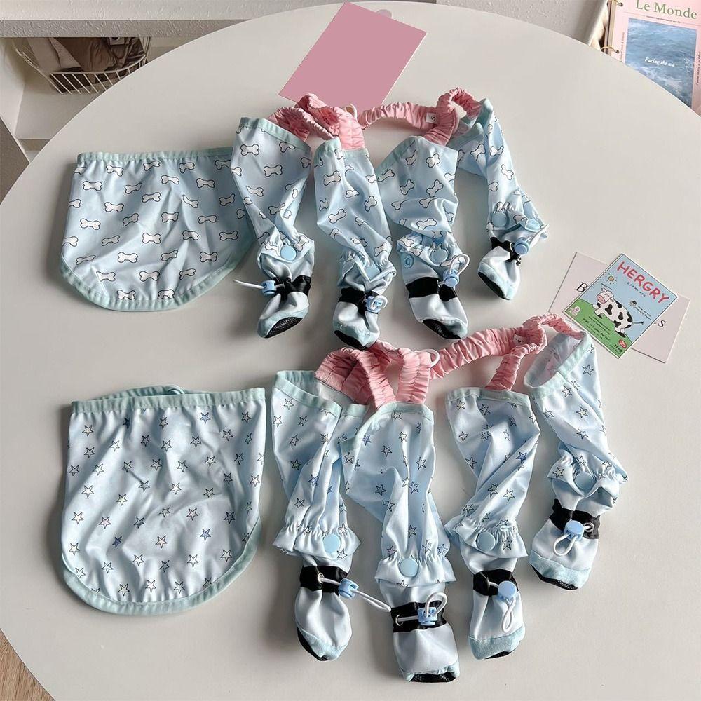 Full Package Protection Pet Strolling Going Out Pants Dust-proof Adjustable Dog Boot Leggings Anti-Slip Dog Four-Legged Pants