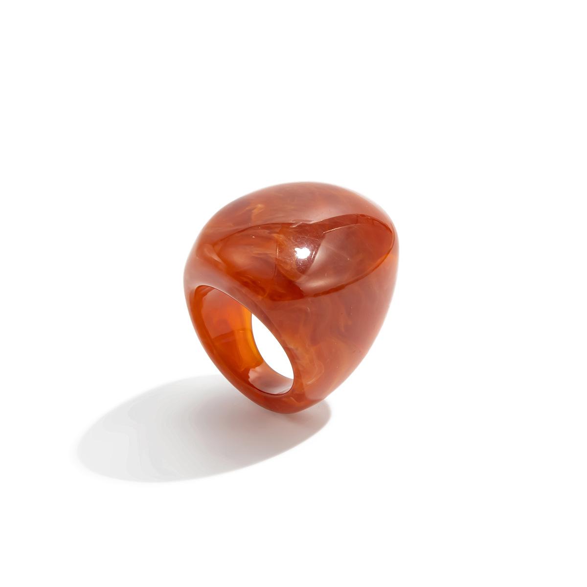 

DIEZI Y2K Fashion Resin Acrylic Geometric Finger Rings For Women Girls Men Simple 6 Colors Irregular Knuckle Joint Ring Jewelry