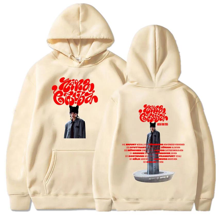 

Арена Тур 2025 Толстовки Nina Chuba Толстовки для женщин Зима Женская Мужская Одежда Принт Певицы Свитшоты Повседневные Пуловеры XS хаки