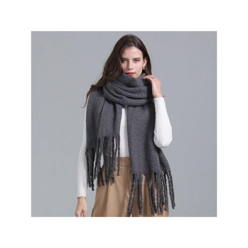 New Solid Color Imitation Cashmere Scarf for Women Candy Color Soft Student Couple Warm Scarf Shawl