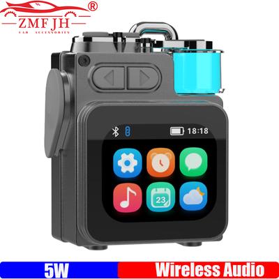 ZMFJH Outdoor Pocket Speaker Portable Bluetooth-compatible 5.4 Audio Equipment Expandable Storage with Wireless Touch Display