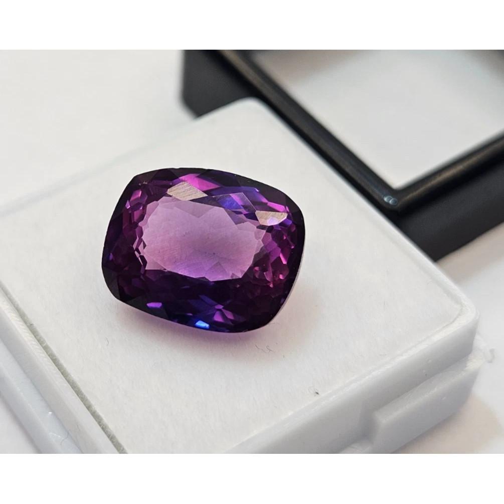 Fabulous Sapphire Purple Pink Cushion Cut 10 Ct Certified Loose Gemstone