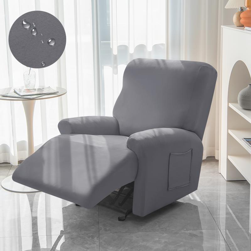 Stretch Recliner Chair Cover Solid Color Anti-dust Sofa Cover All-inclusive Single Sofa Slipcover Protector for Living Room