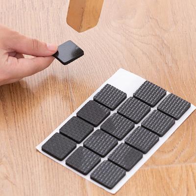 Self-adhesive Furniture Leg Carpet Felt Pads Anti-slip Pads Chair Table Noise Prevention Pads Protector Rubber Caps