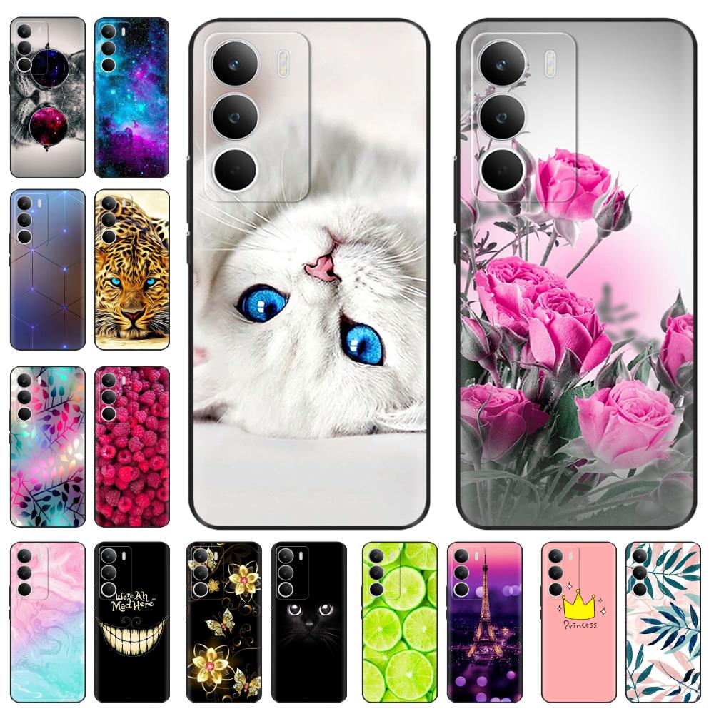 Für Realme C71 Hülle Niedliche Blumen Bemalte Abdeckung Weiche Silikon Handyhülle Für Realme C71 C 71 RealmeC71 4G Rückseite Hülle Coque Capa