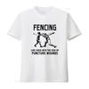 Fencing Like Chess With The Risk Of Puncture Wounds T Shirt Vintage Washed Stylish Versatile Soft Slightly Casual Homme