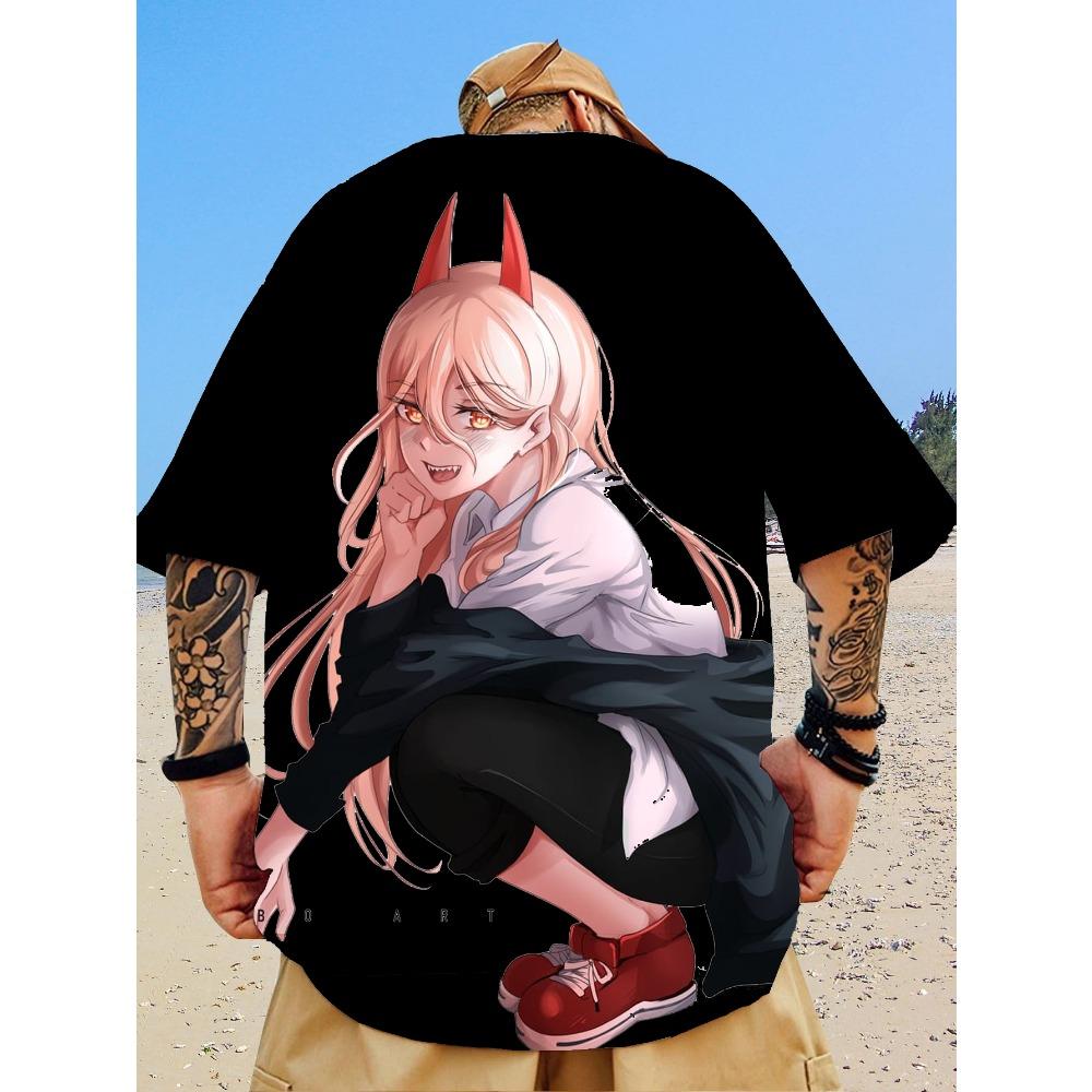 Men's T-shirt Anime Girl Character T-shirt 3D T-shirt
