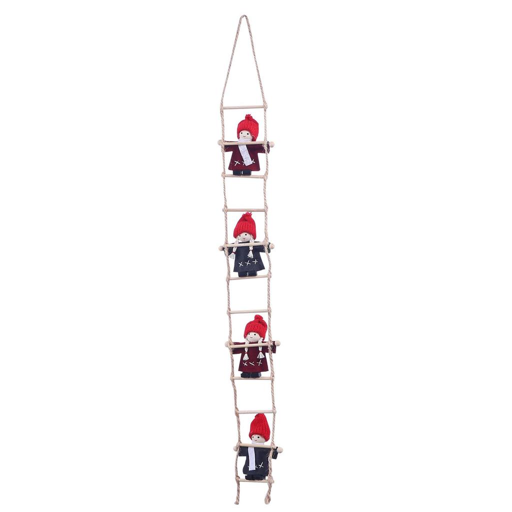 Weihnachtsmann Kletterseil und Leiter Dekoration