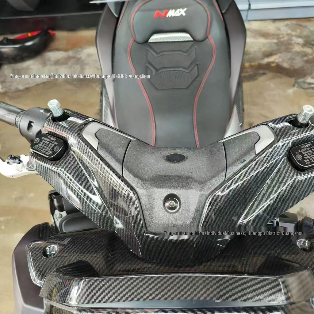 Yamaha NMAX155 2025-2026 Carbon Fiber Handlebar Cover Decorative Frame Sticker