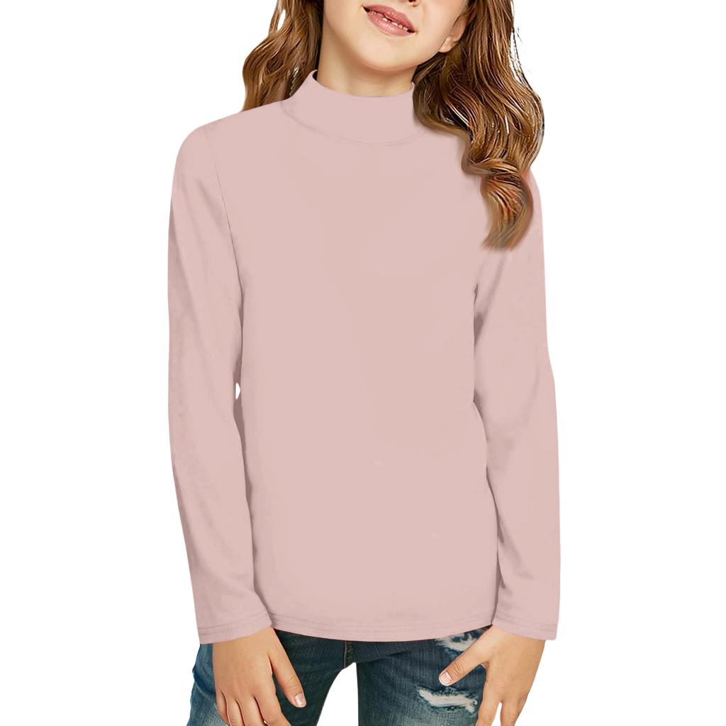 Boy And Girls Color Long Sleeved T-shirt Round Neck Color T-shirt