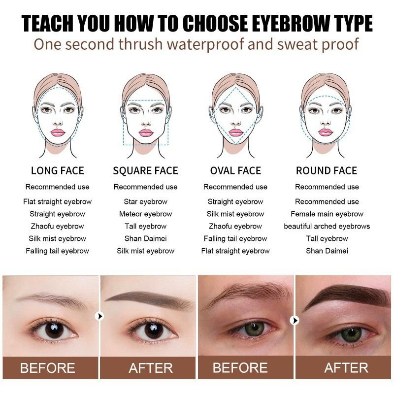 West Month Waterproof Long Lasting Deep Brown Eyebrow Powder For Effortless Makeup