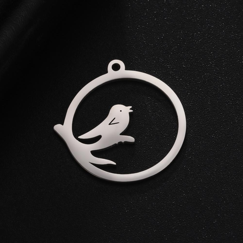 Teamer 5pcs Fashion Charms for Jewelry Making Stainless Steel Charm Pendant DIY Bracelets Necklace Jewelry Accessories Wholesale