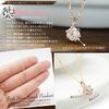 miwahouseki April Birthstone Diamond Carat Pink Gold Solitaire Necklace [Miwa Houseki] 0.1 [PG0682DIA]