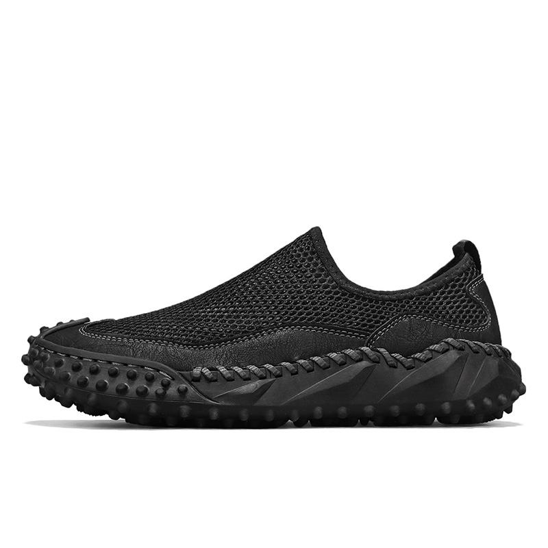 

Mesh Men s Shoes New Breathable Flat Casual Shoes Outdoor Walking Men s Sneakers Hiking Shoes Zapatillas Hombre 38 чорний