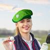 Trendy Painter Hat with Green Turf Fashion Hat Funny Beret for Sports Photography Golfer Headwear Painter Hat