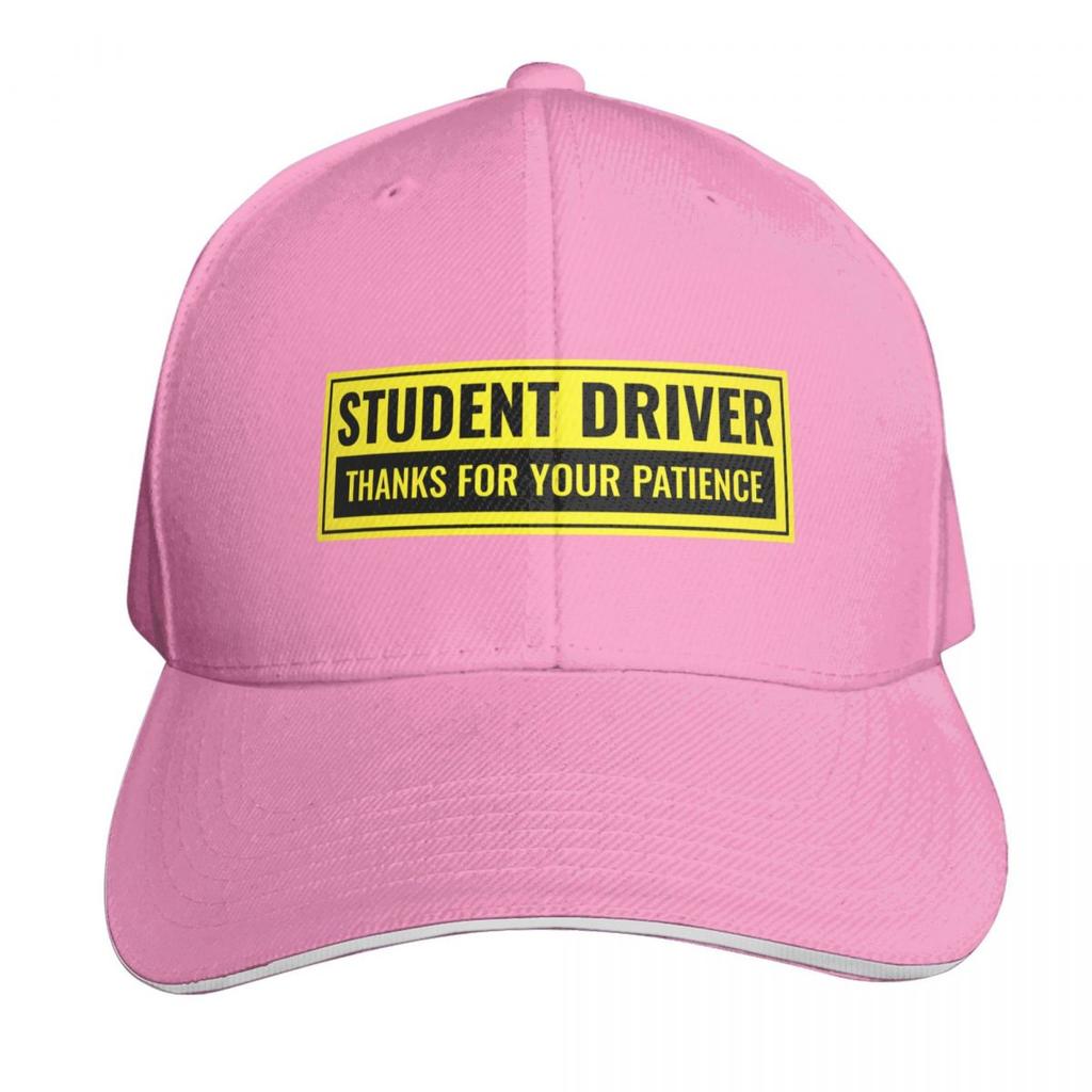 Student Driver Thanks For Your Patience Sign Baseball Cap Anime Fashionable Beach Derby Hat Unisexs Hats Womens