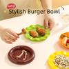 Creative Cartoon Burger Seasoning Dish Set 7/5-Layer Candy Dessert Plate Spit Bone Dish  Kitchen