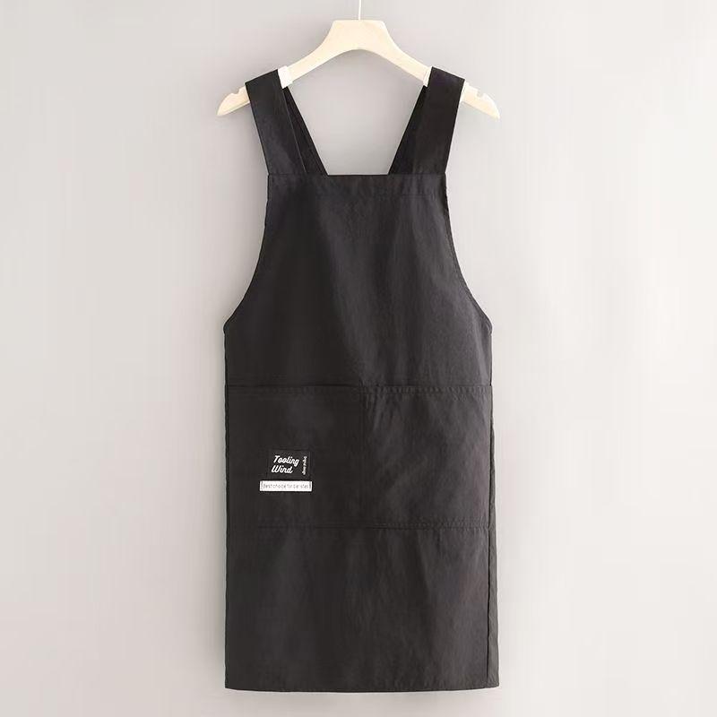 Korean Style Unisex Waist Apron: Water-Repellent, Stain-Resistant, Printed Logo, Perfect for Catering.