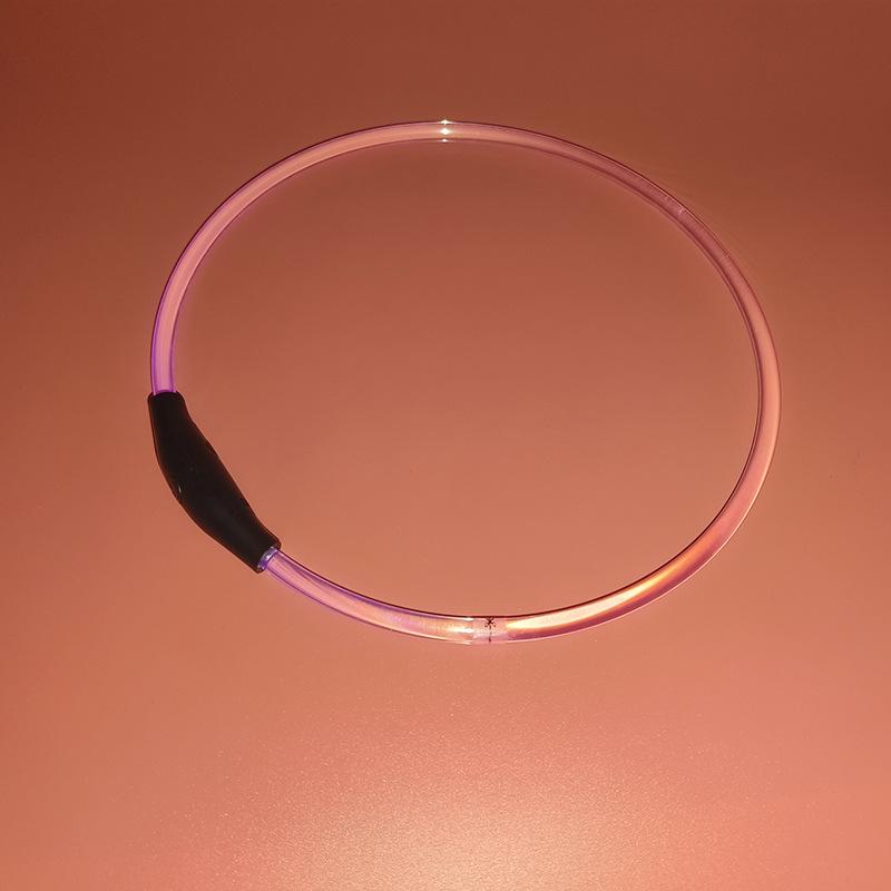 Luminous TPU Anti-Escape Pet Collar & Leash фиолетовый