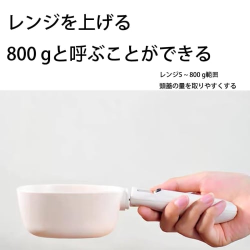 LUYING Digital Measuring Spoon for Pet Food, Dogs, Electronic Scale, Detachable LED Monitor, High Accuracy }1g, 4 Measurement Units, Durable Pet Suppl