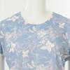 Venus Nylon Spandex White Floral Print Women S Loungewear Set vepS103S