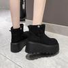 Fashion 8CM New Winter Women Warm Snow Boots Heels High Top Sport 2025 Autumn Sneakers Platform Motorcycle Boots Women Botas Feminina