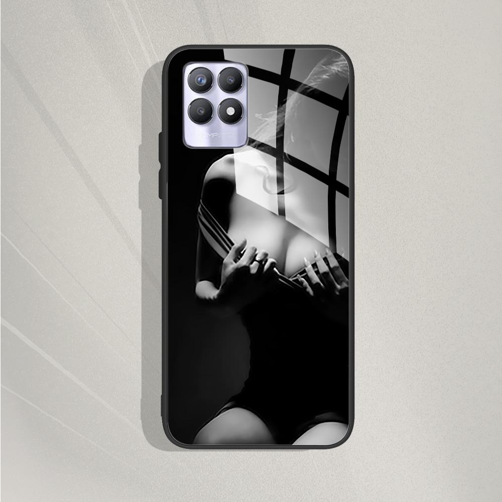 For Realme 8 4G 5G Case 8 Pro Tempered Glass Phone Case For Oppo Realme 8i RMX3151 Back Cover For Realme 8Pro Case Bumper Fundas
