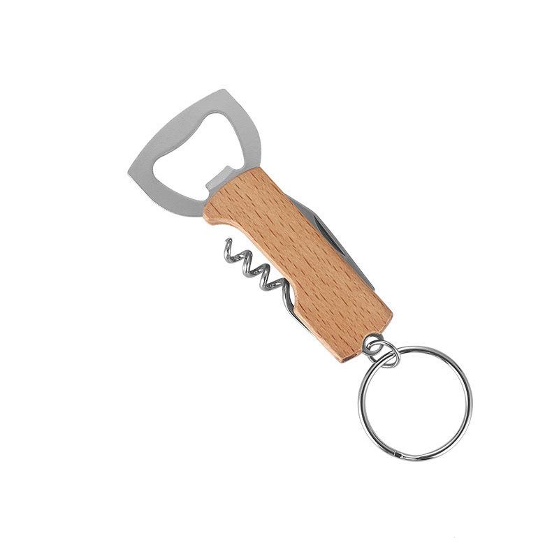 1Pcs Outdoor Portable Bottle Opener Multi-function Key Chain Knife Small Gift Wine Opener