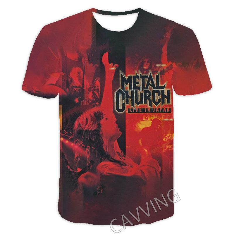 New Fashion Women/Men's 3D Print  Metal Church Rock   Casual T-shirts  Hip Hop Tshirts Harajuku Styles Tops Clothing